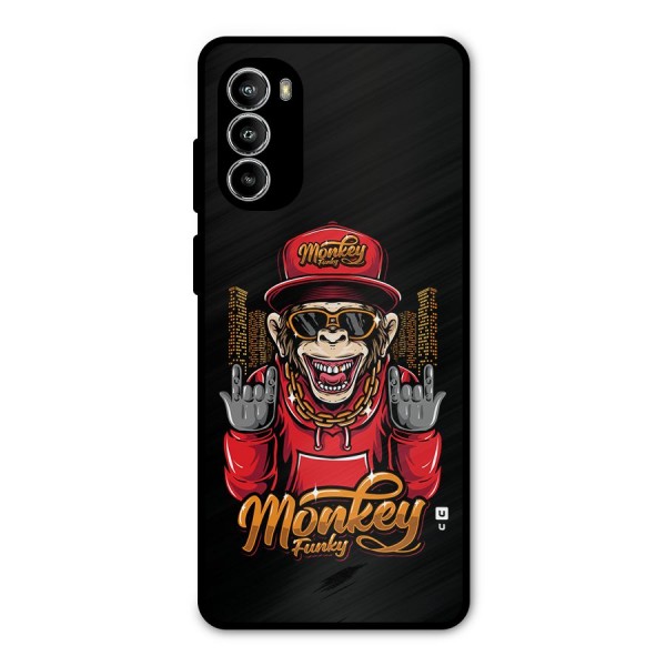 Hunky Funky Monkey Metal Back Case for Moto G52