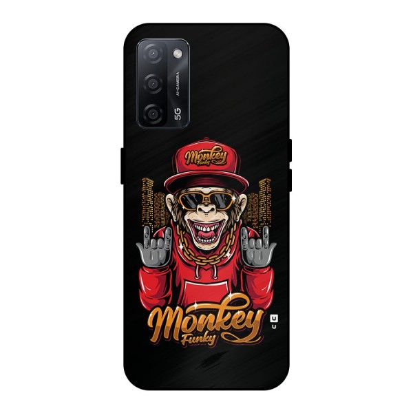 Hunky Funky Monkey Metal Back Case for Oppo A53s 5G