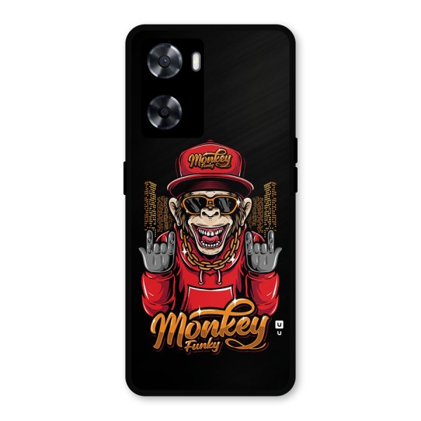 Hunky Funky Monkey Metal Back Case for Oppo A57 2022