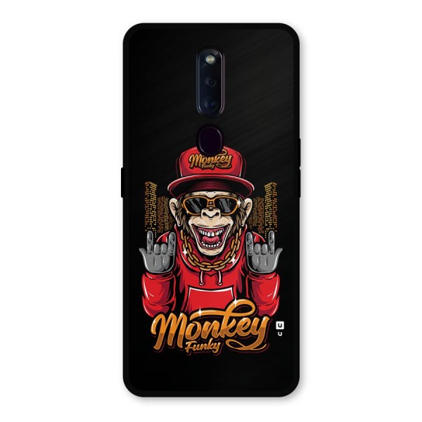 Hunky Funky Monkey Metal Back Case for Oppo F11 Pro