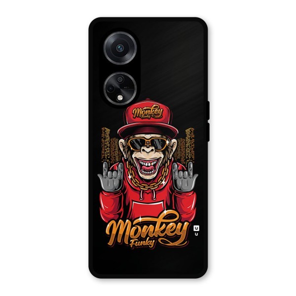 Hunky Funky Monkey Metal Back Case for Oppo F23