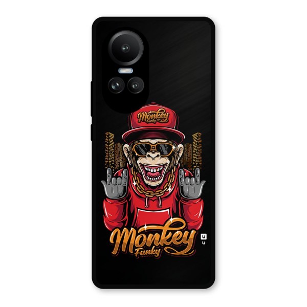 Hunky Funky Monkey Metal Back Case for Oppo Reno10