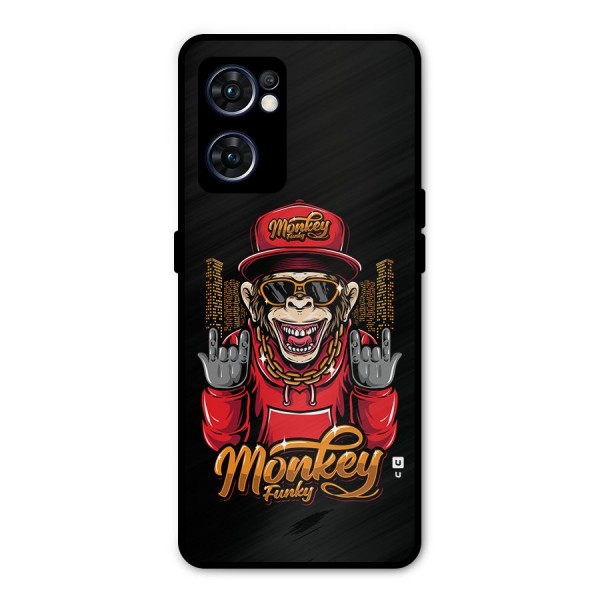 Hunky Funky Monkey Metal Back Case for Oppo Reno7 5G