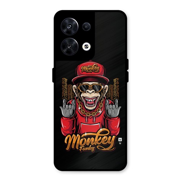 Hunky Funky Monkey Metal Back Case for Oppo Reno8 5G