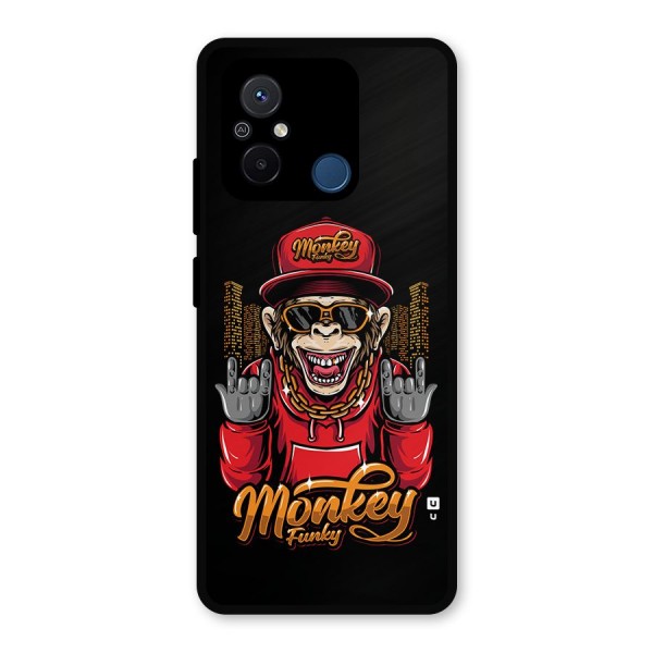 Hunky Funky Monkey Metal Back Case for Poco C55