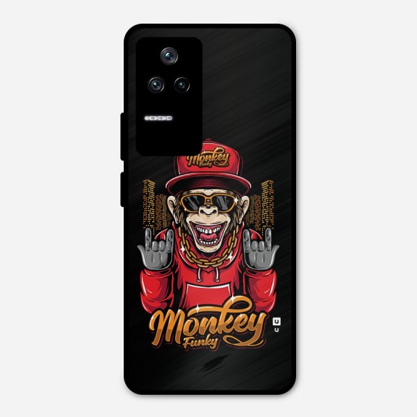 Hunky Funky Monkey Metal Back Case for Poco F4 5G