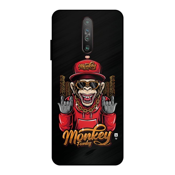 Hunky Funky Monkey Metal Back Case for Poco X2