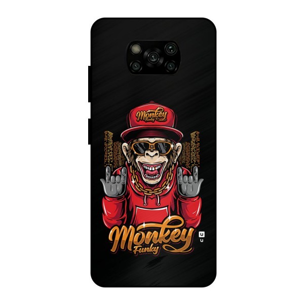 Hunky Funky Monkey Metal Back Case for Poco X3