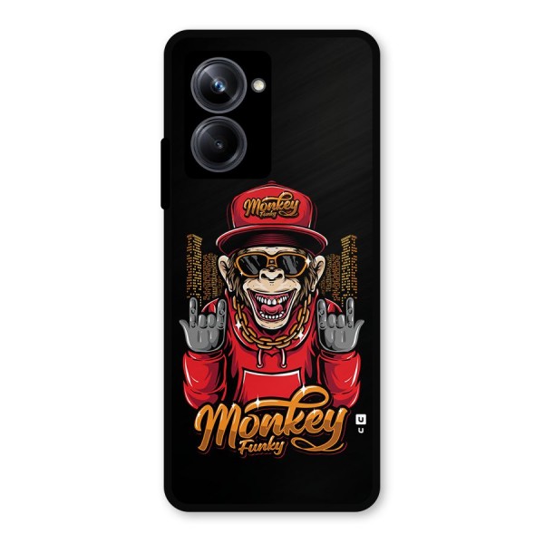 Hunky Funky Monkey Metal Back Case for Realme 10 Pro