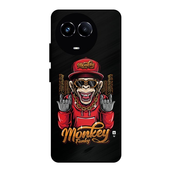 Hunky Funky Monkey Metal Back Case for Realme 11X