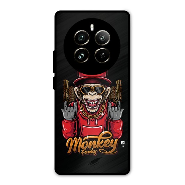 Hunky Funky Monkey Metal Back Case for Realme 12 Pro