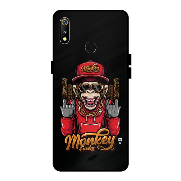 Hunky Funky Monkey Metal Back Case for Realme 3