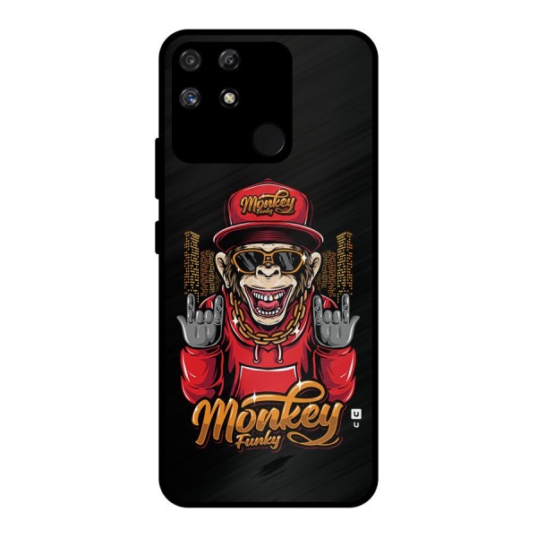 Hunky Funky Monkey Metal Back Case for Realme Narzo 50A