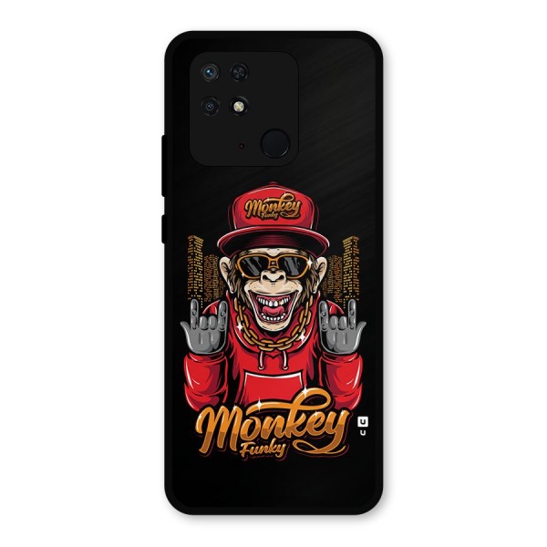 Hunky Funky Monkey Metal Back Case for Redmi 10