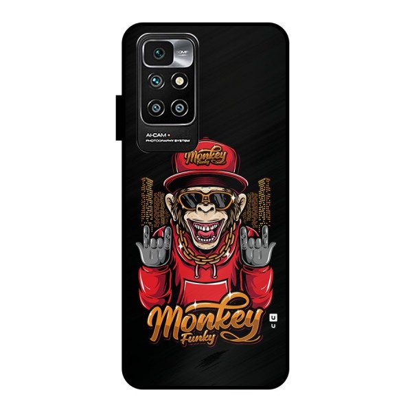 Hunky Funky Monkey Metal Back Case for Redmi 10 Prime