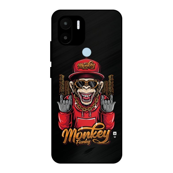 Hunky Funky Monkey Metal Back Case for Redmi A1 Plus