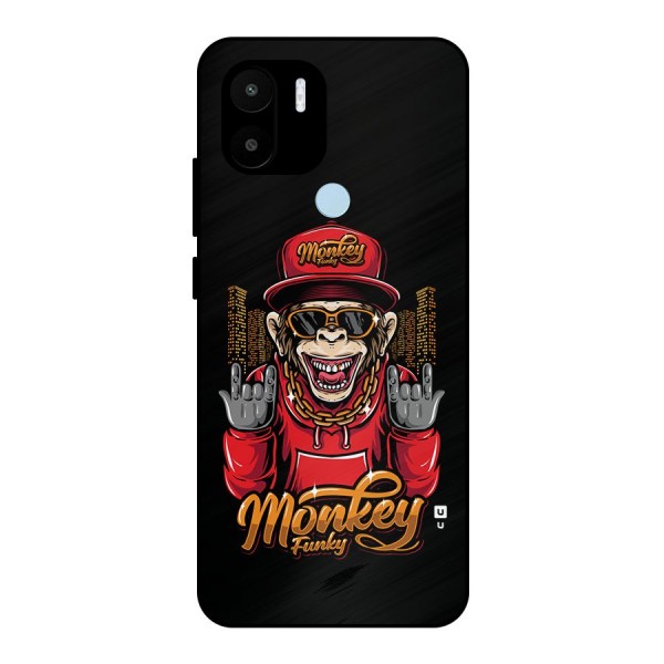 Hunky Funky Monkey Metal Back Case for Redmi A2 Plus