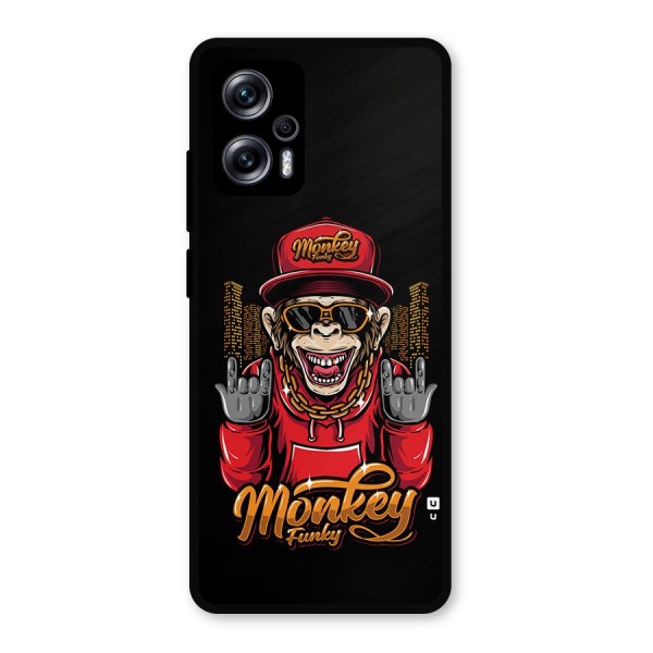 Hunky Funky Monkey Metal Back Case for Redmi K50i