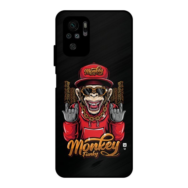 Hunky Funky Monkey Metal Back Case for Redmi Note 10