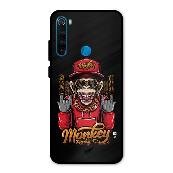 Hunky Funky Monkey Metal Back Case for Redmi Note 8