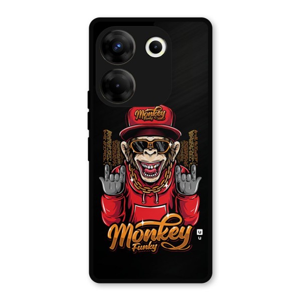 Hunky Funky Monkey Metal Back Case for Tecno Camon 20