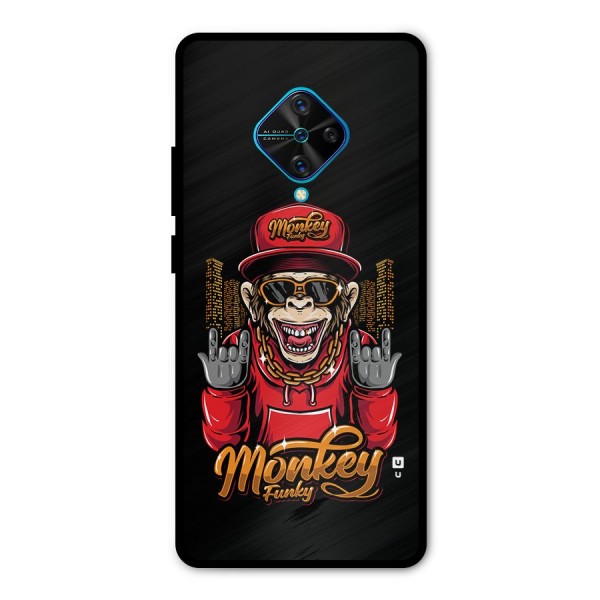 Hunky Funky Monkey Metal Back Case for Vivo S1 Pro