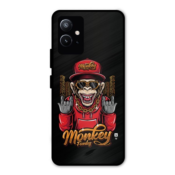 Hunky Funky Monkey Metal Back Case for Vivo T1 5G