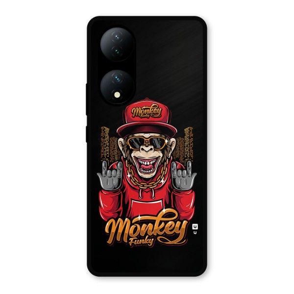 Hunky Funky Monkey Metal Back Case for Vivo T2