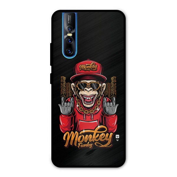 Hunky Funky Monkey Metal Back Case for Vivo V15 Pro