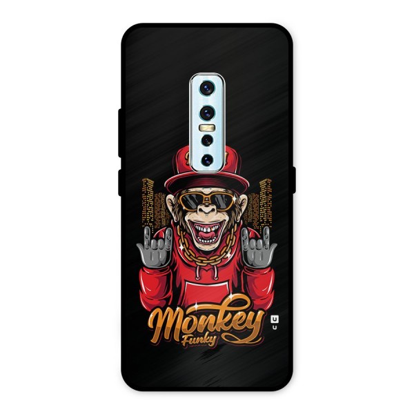 Hunky Funky Monkey Metal Back Case for Vivo V17 Pro