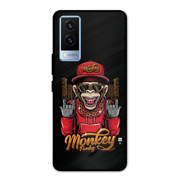 Hunky Funky Monkey Metal Back Case for Vivo V21e 5G