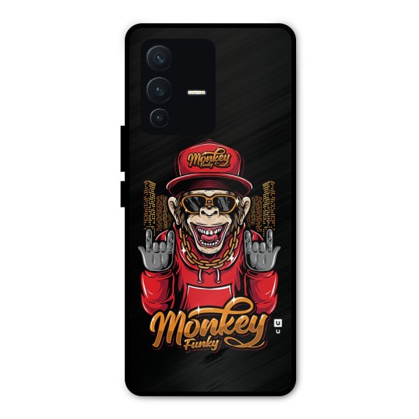 Hunky Funky Monkey Metal Back Case for Vivo V23 Pro