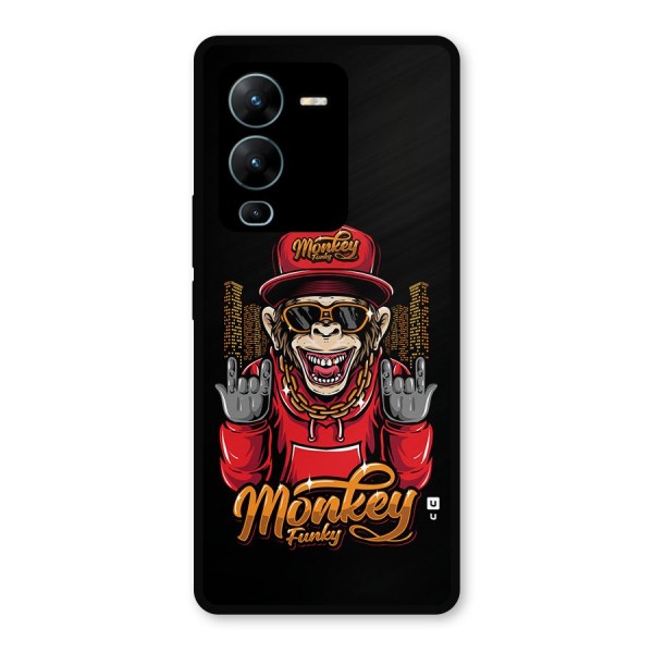 Hunky Funky Monkey Metal Back Case for Vivo V25 Pro