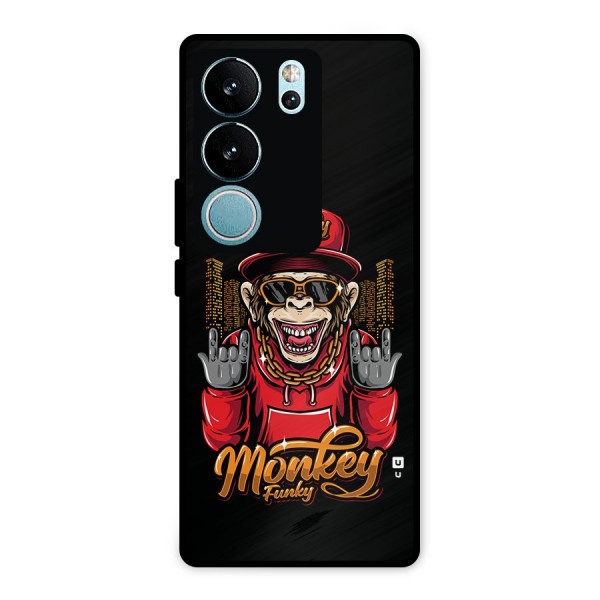 Hunky Funky Monkey Metal Back Case for Vivo V29 Pro