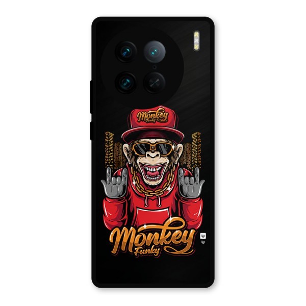 Hunky Funky Monkey Metal Back Case for Vivo X90 Pro