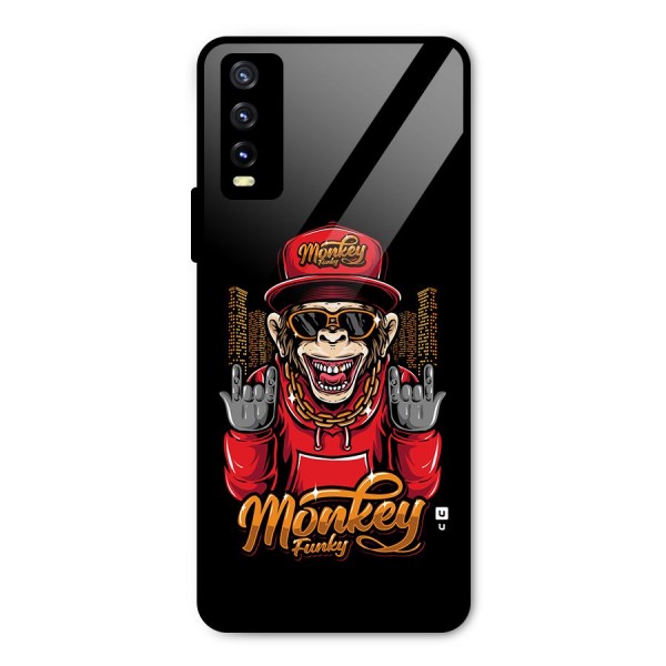 Hunky Funky Monkey Metal Back Case for Vivo Y20 2021