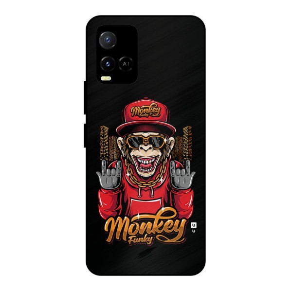 Hunky Funky Monkey Metal Back Case for Vivo Y21A