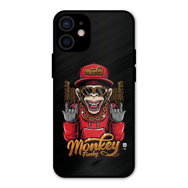 Hunky Funky Monkey Metal Back Case for iPhone 12 Mini