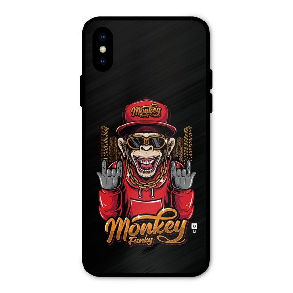 Hunky Funky Monkey Metal Back Case for iPhone X
