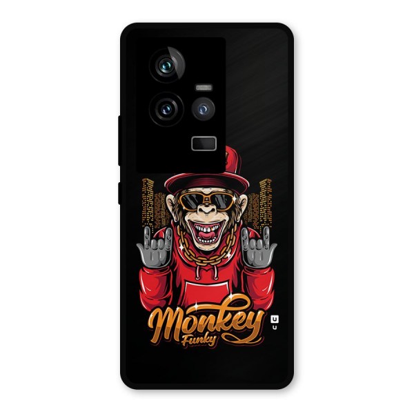 Hunky Funky Monkey Metal Back Case for iQOO 11 5G