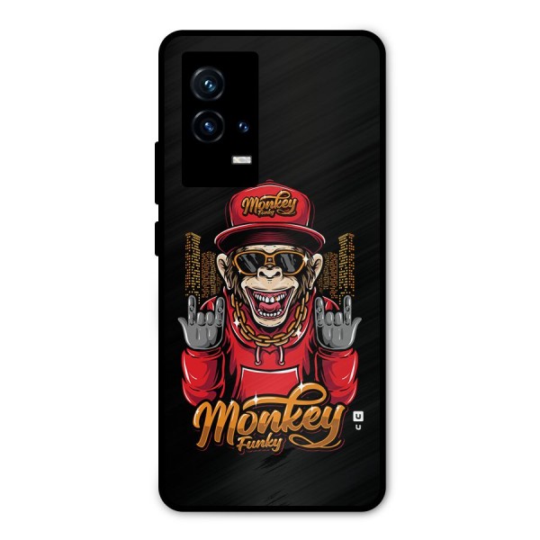 Hunky Funky Monkey Metal Back Case for iQOO 9 5G