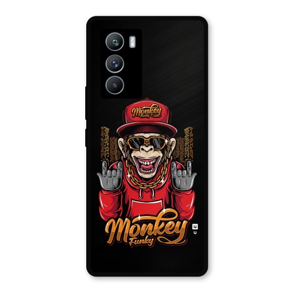 Hunky Funky Monkey Metal Back Case for iQOO 9 SE