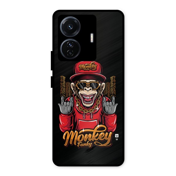 Hunky Funky Monkey Metal Back Case for iQOO Z6