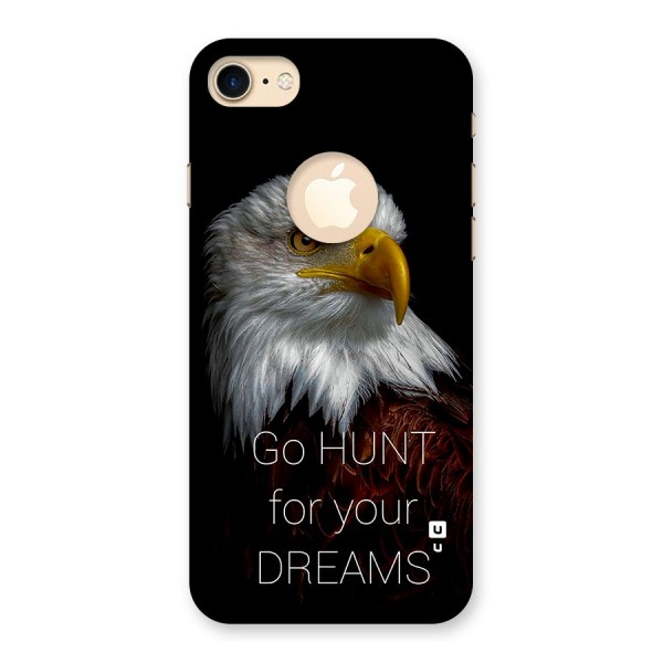 Hunt Your Dream Back Case for iPhone 8 Logo Cut