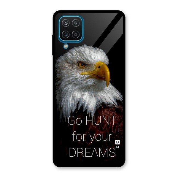 Hunt Your Dream Glass Back Case for Galaxy A12