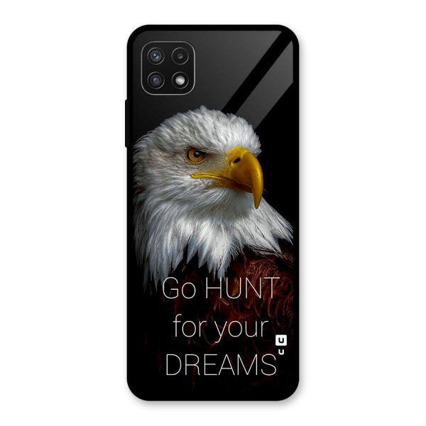 Hunt Your Dream Glass Back Case for Galaxy A22 5G