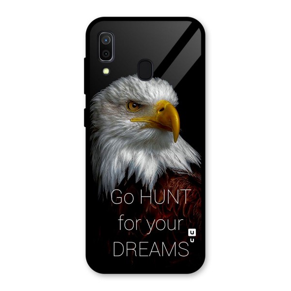 Hunt Your Dream Glass Back Case for Galaxy A30