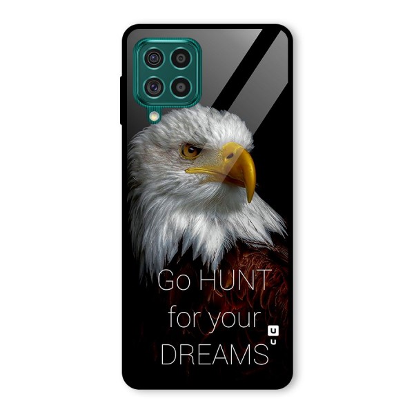 Hunt Your Dream Glass Back Case for Galaxy F62