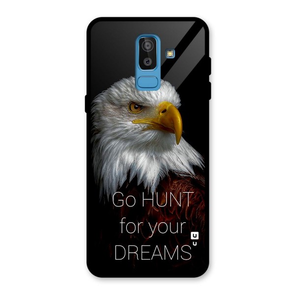 Hunt Your Dream Glass Back Case for Galaxy J8