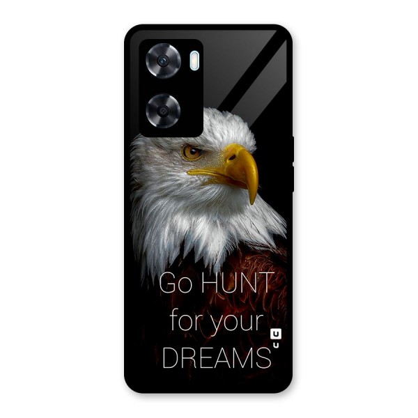 Hunt Your Dream Glass Back Case for Oppo A77s